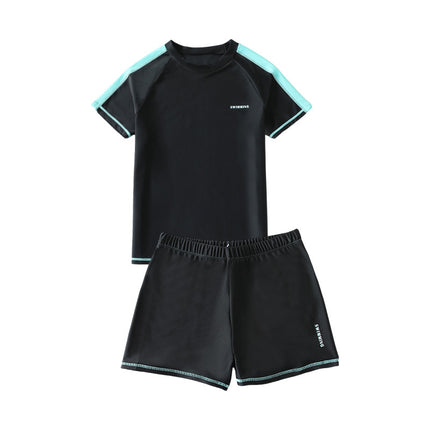 Cross-border Swimwear Children's Swimwear Foreign Trade Big Boys Split Swimwear Plus Fat Loose Quick-drying Fat Children