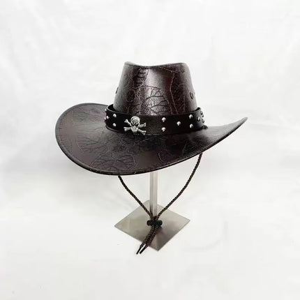 Solid Color Light Board Felt Western Cowboy Hat Outdoor Autum Hat Women's Simple French Hat Men's High-End