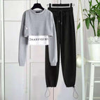 Gray black pants / S