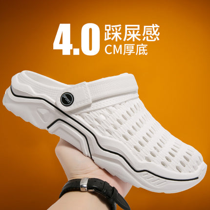 Cross-border plus size Fashion Outdoor Men's Cave Shoes Outdoor Shoes Two-wear Casual Garden Shoes Baotou Beach Sandals