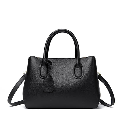 Genuine Leather Tote Bag High-end Large Capacity Women's Bag 2025 New Top Layer Cowhide Women's Bag Commuter Shoulder Crossbody Bag
