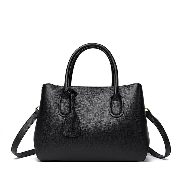 Genuine Leather Tote Bag High-end Large Capacity Women's Bag 2025 New Top Layer Cowhide Women's Bag Commuter Shoulder Crossbody Bag