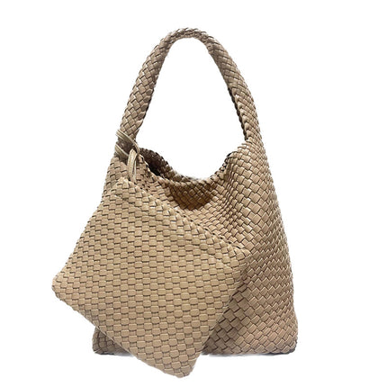 Amazon Explosions Large Capacity Tote Bag Summer High-end Sense Niche Portable Woven Bag Vegetable Basket Bag for Women
