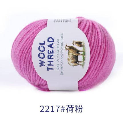 Cross-Border Wholesale Merino Wool Thread Handmade Stick Needle Hand Knitted Sweater Wool Pants Jacket Hat Scarf Shawl Thread