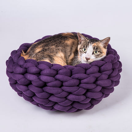 Metallic Shiny Leather Ultra-Thick 2cm Icelandic Thick Yarn for Handmade Knitting DIY Cat Nest Bags Baby Crib Bumper Cord