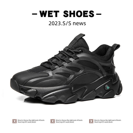 Lion Eagle Dell Torre Shoes Men's Shoes Breathable 45 Thick Bottom Black Plus Size 46 Joker 47 Casual Shoes 48 sneaker