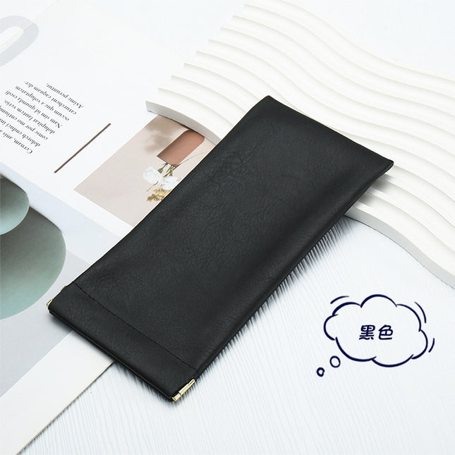 New pu leather glasses bag elastic female force opening and closing manufacturers wholesale sunglasses sunglasses storage set glasses storage men