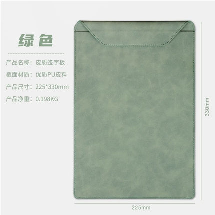 A6 document splint business office meeting leather writing pad manager magnetic folder logo signature board