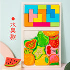 Fruit two-in-one Russian three-dimensional puzzle