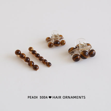 Baroque retro ~ high-grade autumn and winter bangs clip grip back head shark clip half tie medium hairpin headdress