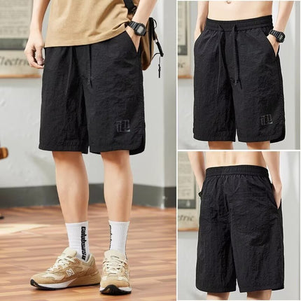 Japanese Retro Tooling Shorts Summer Men's Washed Cotton Elastic Micro Elastic Comfortable Sports Tooling Shorts Shorts