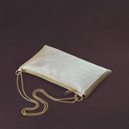 Amazon Cross-border Satin Artificial Silk Satin Women's Niche Simple Chain Armpit Square Bag Party Dinner Bag