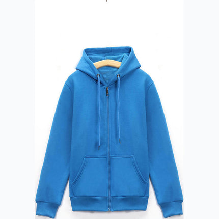 Autumn and Winter Men's and Women's Sweatshirts Thickeneded Zipper Casual Sweatshirts with Printable Logo Warm Hooded Jackets Workwear Thick Sweatshirts