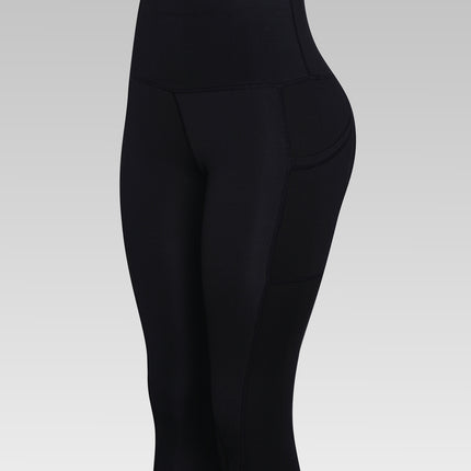 Cross-border Hip Pants High Waist High Elastic Sports Leggings Sports Pocket Yoga Pants Spring and Summer Outdoor Capri Tight Pants