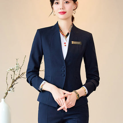 Medical Beauty Consultation Elegant Beautician Autumn and Winter 2025 New Slim Stewardess Uniform Front Desk Cashier Class Work Clothes