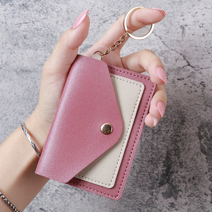 Cross-border New Creative Fashion Small Card Bag Women's Candy Color Keychain Jewelry Student Bus Card Holder Wholesale