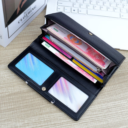 New Women's Wallet Women's Long Clutch Bag Mother's Multi-Card Card Bag Fashionable Simple Large Capacity Mobile Phone
