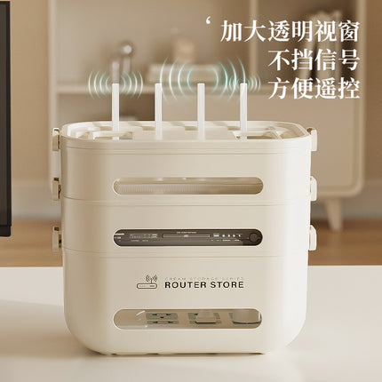 Router wifi storage box TV set-top box storage rack socket wire arrangement desktop wireless light cat placement