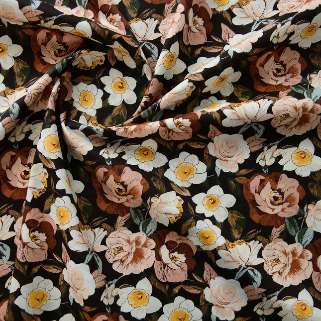 40-Count Pure Cotton Fabric Twill Handmade DIY Bed Bed Sheetss and Quilt Covers Kidsren's Clothing Pure Cotton Fabric Cotton Broken Flower Shadow Stacked