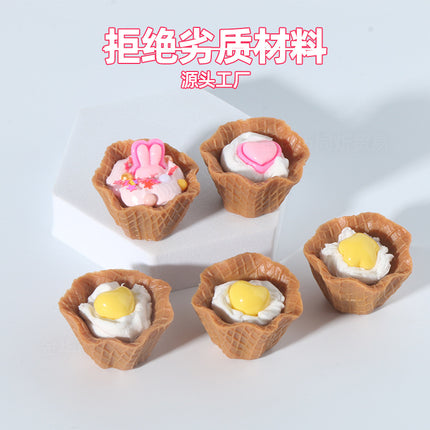 Large size simulation torus model simulation cream gum ice cream cake holder accessories DIY cream cake material
