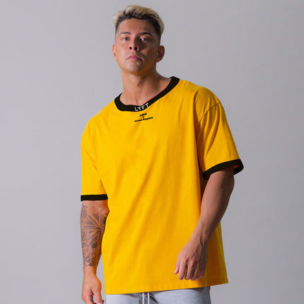 LYFT2022 New Muscle Fitness Sports Men's T-shirt Spring and Summer Round Neck Loose Fashion Cotton Running Short Sleeve