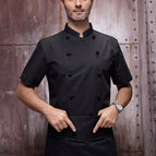 Black shirt with short sleeves / M