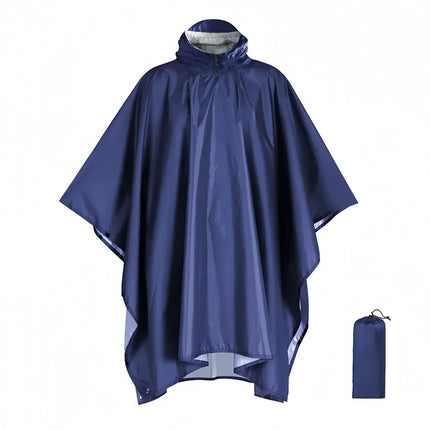 Foreign Trade Multifunctional Poncho Raincoat Unisex Poncho Outdoor Three-In-One Waterproof Raincoat Cycling Hiking Camping Style