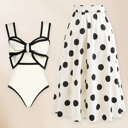 2025 Europe and the United States cross-border new bikini Amazon two-piece skirt conservative one-piece swimsuit women's in stock wholesale