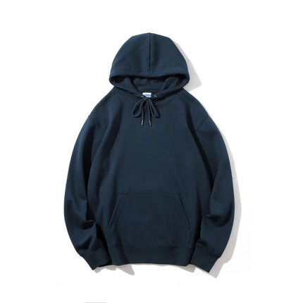 Japanese-Style Simple Sweatshirt 300g Heavyweight Healthy Fabric Hoodie Matcha Green Avocado Green Brightening Loose Top