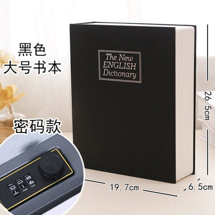 Book Safe Piggy Bank Large Password Box with Lock Banknote Piggy Bank Child Cute Creative Birthday Gift