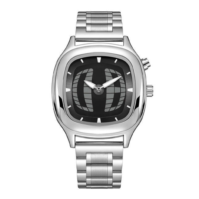 Millennial Retro Fashion Concept Digital Display Sports Men's Watch with Analog Numbers, Niche Ins Trendy Brand Quartz Watch