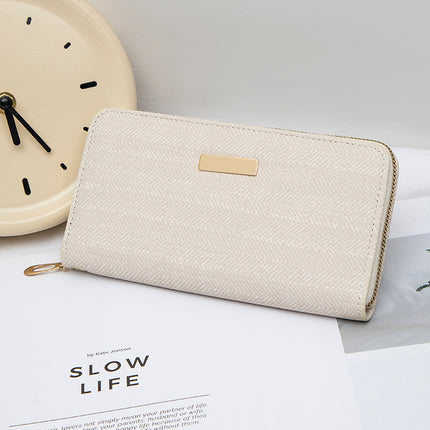 New Korean Style Fashionable Small Fragrance Wallet Women's Long Simple Student Multi-Card Slot Large Capacity Card Holder Coin Purse