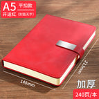 A5 lucky red-flat buckle 240 pages