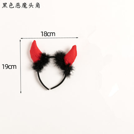 Halloween dress up angel wings props accessories Angel stick Angel headband head ring fairy stick Devil set 61