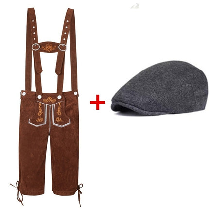 Foreign Trade Wish Hot Sale Adult Men's Beer Pants Hat suit Germany Oktoberfest Clothing Men's Clothing