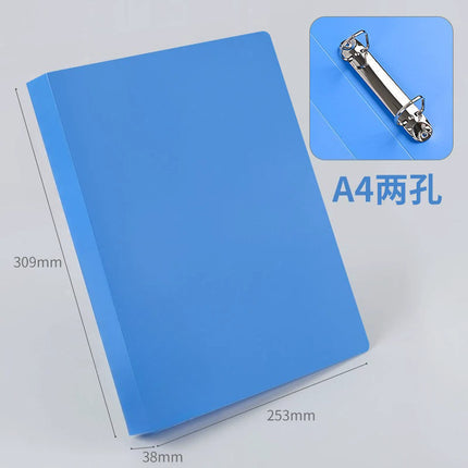 Qian Heng CY0362 folder 2 hole D-clip plastic pp folder A4 file bag storage box binder wholesale
