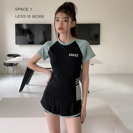 Two-Piece Swimsuit for Women, Summer, Conservative, Tummy-Concealing, Slimming, 2026 New Model, Specially Designed for Swimming Pools, Sports, and Hot Springs