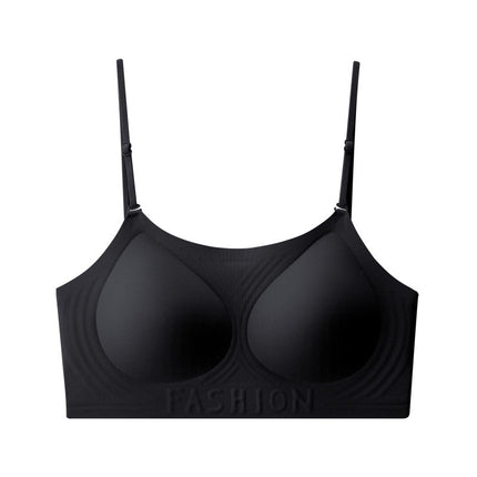 Liquid Foundation Skin Color Invisible Beauty Back Bra Women's One-Cup Thin Seamless Big Breasts Slimming Bra No Rims Vest
