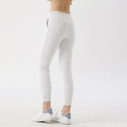 Yoga Pants Winter Women's Warm Camping fleece-lined Sweater Pants Drawstring Sports Cotton Outdoor Fitness Pants