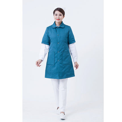 Autumn and Winter Cold-Proof Nurse Duty Cotton-Padded Jacket Thickeneded Warm down Medical Emergency Medical Care Men's and Women's Cotton-Padded Jacket