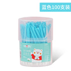 Ear spoon cotton swab blue