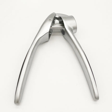 Manual Stainless Steel Zinc Alloy Garlic Press Household Kitchen Multi-Functional Garlic Press Thickeneded Clip and Pinch Garlic Press