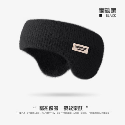 Autumn and Winter Imitation Mink Fur Earmuffs for Sleeping, Outdoor Sports and Cycling Headbands, Windproof and Cold-Proof Forehead Protection and Warmth