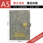 A5 national trend mesh buckle-gentleman light gray 240 pages