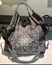 ball chain Japanese high quality eco-friendly shopping bag embroidered hand canvas bag nylon shopping bag