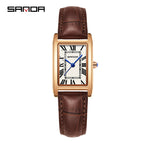 Belt coffee rose gold white [women's style]