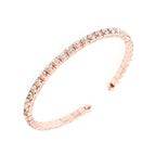 Rose gold (open band with diamonds)