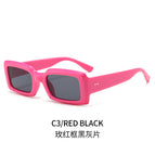 Rose red frame black and gray film