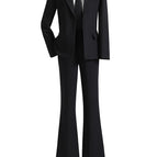 8156 black suit + pants / S