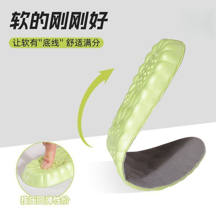 Mugwort Heightening Insoles for Men and Women, Deodorant and Breathable 4D Super Soft Sports Invisible Inner Heightening Insoles for Military Training Without Getting Tired after Standing for a Long Time